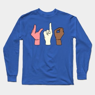 Mouth Finger Butthole Long Sleeve T-Shirt